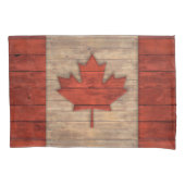  vlag van Canada — Verhard hout Kussensloop (Voorkant)