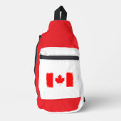 Vlag van Canada versleten Sling Bag (Voorkant)