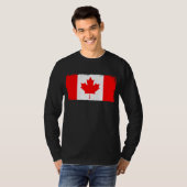 Vlag van Canada versleten  T-shirt (Voorkant volledig)