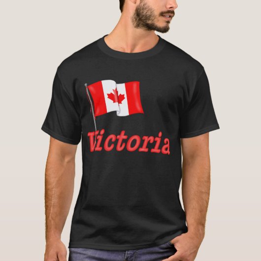 Vlag van Canada - Victoria T-shirt (Voorkant)