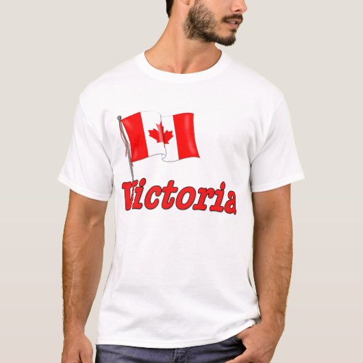 Vlag van Canada - Victoria T-shirt (Voorkant)
