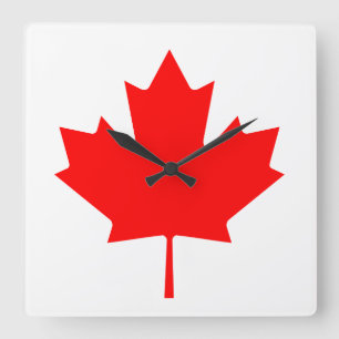 Vlag van Canada Vierkante Klok
