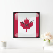 Vlag van Canada Vierkante Klok (Huis)