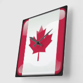 Vlag van Canada Vierkante Klok (Hoek)