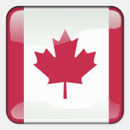 Vlag van Canada Vierkante Sticker