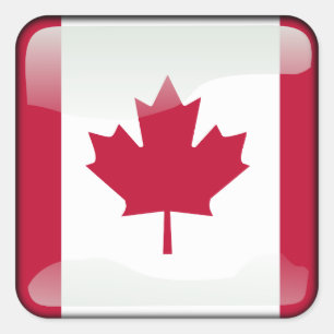 Vlag van Canada Vierkante Sticker