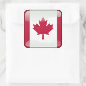 Vlag van Canada Vierkante Sticker (Tas)