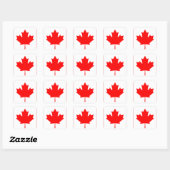 Vlag van Canada Vierkante Sticker (Vel)