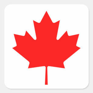 Vlag van Canada Vierkante Sticker