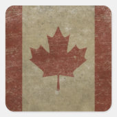  vlag van Canada Vierkante Sticker (Voorkant)