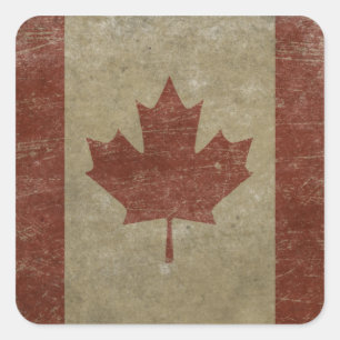  vlag van Canada Vierkante Sticker