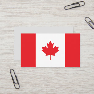 Vlag van Canada Visitekaartje