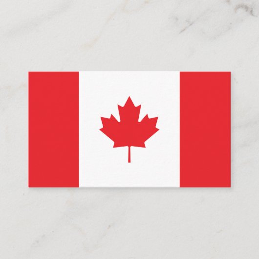 Vlag van Canada Visitekaartje (Voorkant)