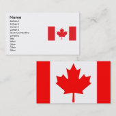 Vlag van Canada Visitekaartje (Voorkant / Achterkant)