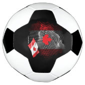 Vlag van Canada Voetbal (Gedraaid)
