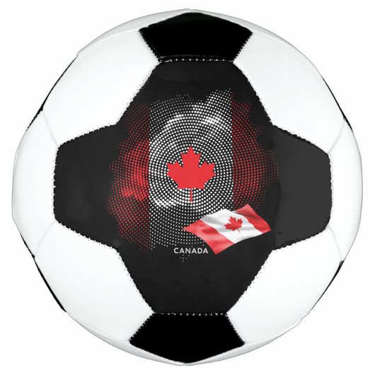 Vlag van Canada Voetbal (Voorkant)