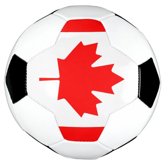 Vlag van Canada Voetbal (Gedraaid)