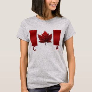 Vlag van Canada voor vrouwen Shirt Canada Souvenir
