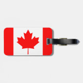 Vlag van Canadese Bagagelabel met lederriem (Achterkant horizontaal)