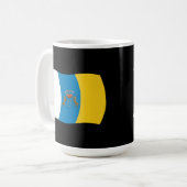 Vlag van Canarische Eilanden Mok (Voorkant links)