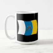 Vlag van Canarische Eilanden Mok (Links)