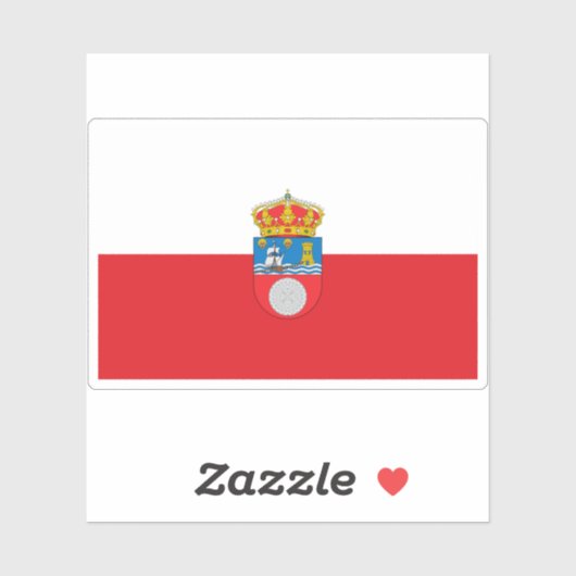 Vlag van Cantabrië Sticker (Vel)