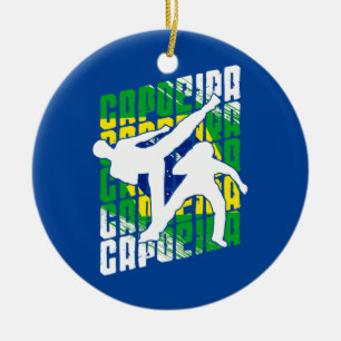 Vlag van Capoeira Brazilië bij gemengde huwelijken Keramisch Ornament