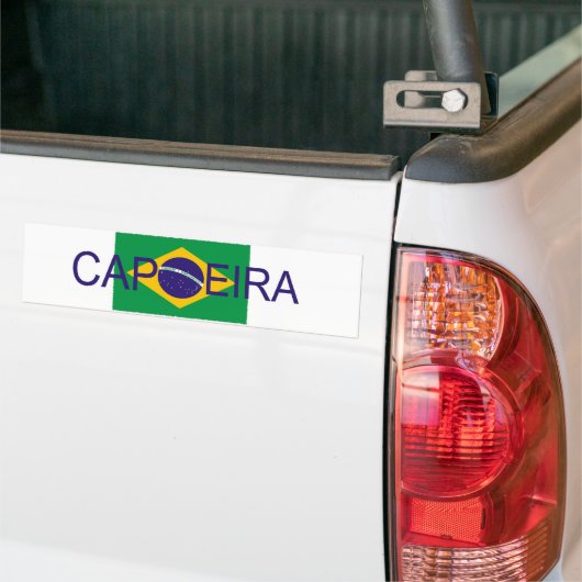 vlag van Capoeira Bumpersticker (Op Truck)