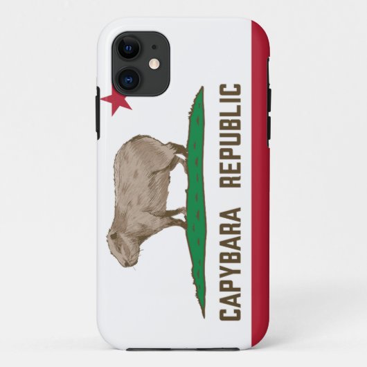 Vlag van Capybara Republic Case-Mate iPhone Case (Achterkant)