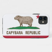 Vlag van Capybara Republic Case-Mate iPhone Case (Achterkant (horizontaal))