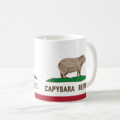 Vlag van Capybara Republic Koffiemok (Voorkant rechts)