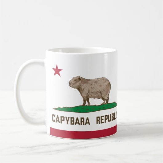 Vlag van Capybara Republic Koffiemok (Links)
