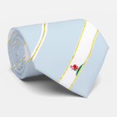 vlag van cardiff strepen stropdas (Opgerold)