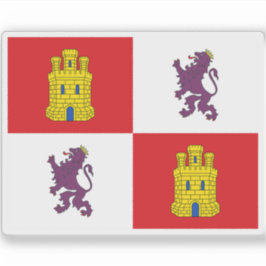 Vlag van Castilië en León Sticker