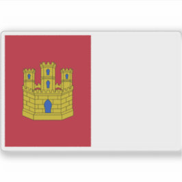 Vlag van Castilië La Mancha Sticker