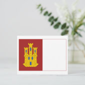 vlag van Castilla-La Mancha Briefkaart (Staand voorkant)