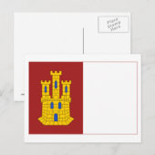 vlag van Castilla-La Mancha Briefkaart (Voorkant / Achterkant)