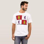Vlag van Castilla y Leon (Spanje) T-shirt (Voorkant volledig)