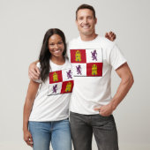 Vlag van Castilla y Leon (Spanje) T-shirt (Unisex)