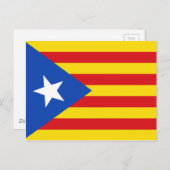 Vlag van Catalonië Briefkaart (Voorkant / Achterkant)