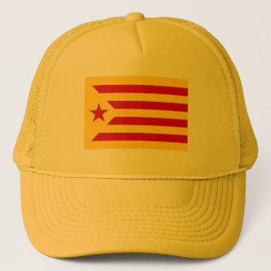 Vlag van Catalonië Red Starred Trucker Pet