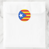 Vlag van Catalonië Ronde Sticker (Tas)