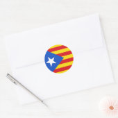 Vlag van Catalonië Ronde Sticker (Envelop)