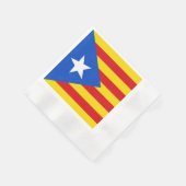 Vlag van Catalonië Servetten (Hoek)