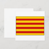 Vlag van Catalonië Spanje Kaart (Voorkant / Achterkant)