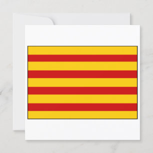 Vlag van Catalonië Spanje Kaart