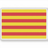 Vlag van Catalonië Sticker (Voorkant)