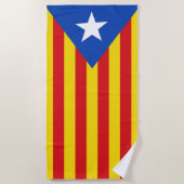 Vlag van Catalonië Strandlaken (Voorkant)
