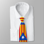 Vlag van Catalonië Stropdas (Gebonden)