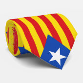 Vlag van Catalonië Stropdas (Opgerold)